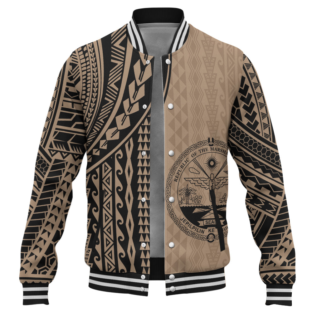 Marshall Islands Baseball Jacket Polynesian Tattoo