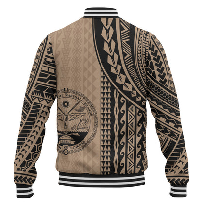 Marshall Islands Baseball Jacket Polynesian Tattoo