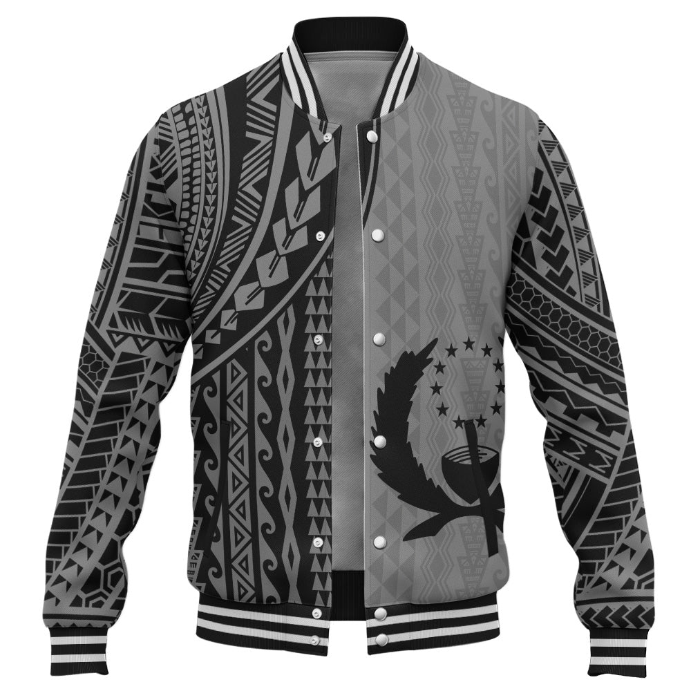 Pohnpei State Baseball Jacket Polynesian Tattoo