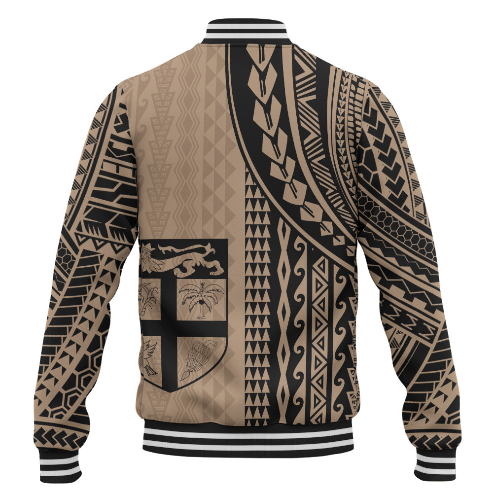Fiji Baseball Jacket Polynesian Tattoo