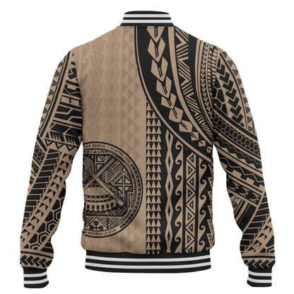 American Samoa Baseball Jacket Polynesian Tattoo