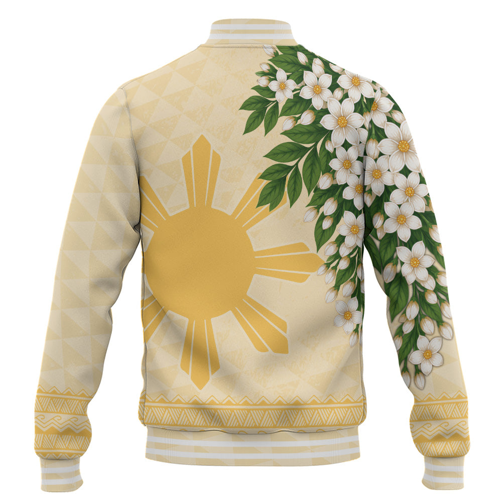 Philippines Filipinos Baseball Jacket Sampaguita Sunshine Bloom Style