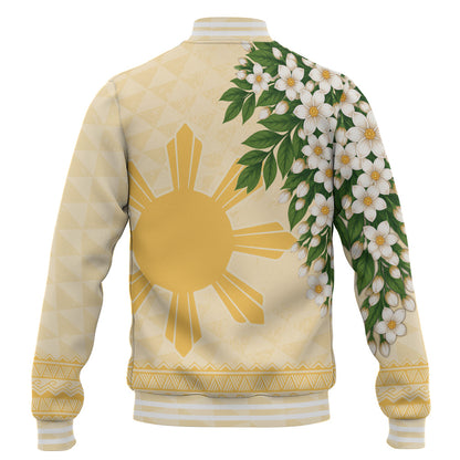 Philippines Filipinos Baseball Jacket Sampaguita Sunshine Bloom Style