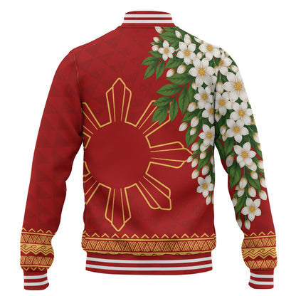 Philippines Filipinos Baseball Jacket Sampaguita Sunshine Bloom Style