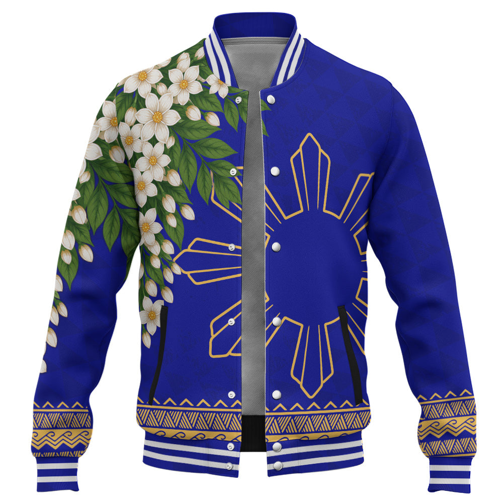 Philippines Filipinos Baseball Jacket Sampaguita Sunshine Bloom Style
