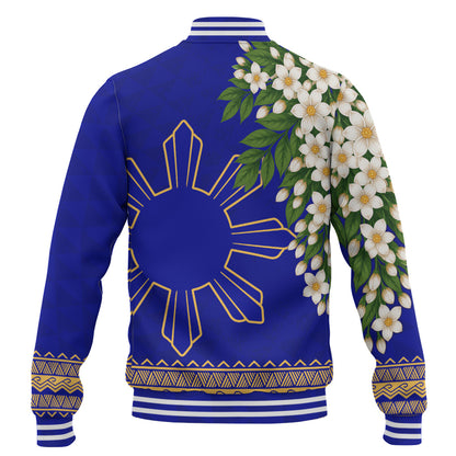 Philippines Filipinos Baseball Jacket Sampaguita Sunshine Bloom Style