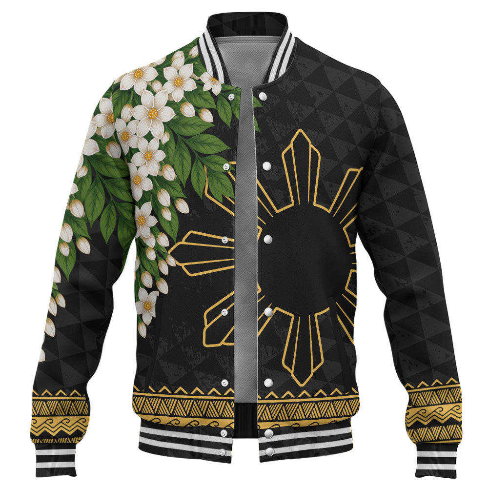 Philippines Filipinos Baseball Jacket Sampaguita Sunshine Bloom Style