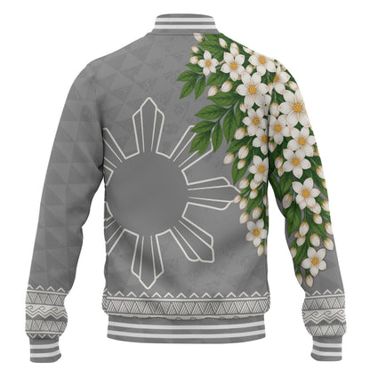 Philippines Filipinos Baseball Jacket Sampaguita Sunshine Bloom Style