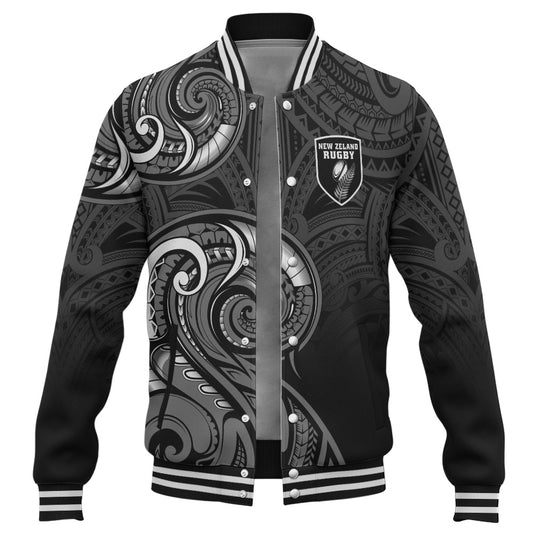 New Zealand Baseball Jacket Maori Koru Spirit Style