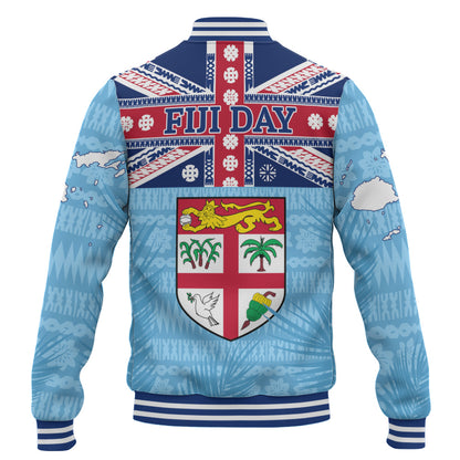 Fiji Baseball Jacket Fiji Day Island Crest Pride