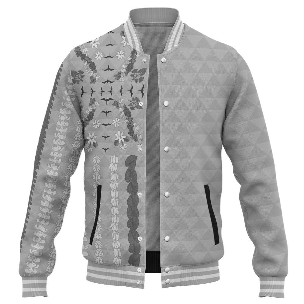 Hawaii Baseball Jacket Lei Flower Island Elegance