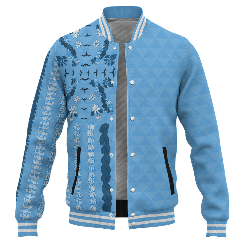 Hawaii Baseball Jacket Lei Flower Island Elegance