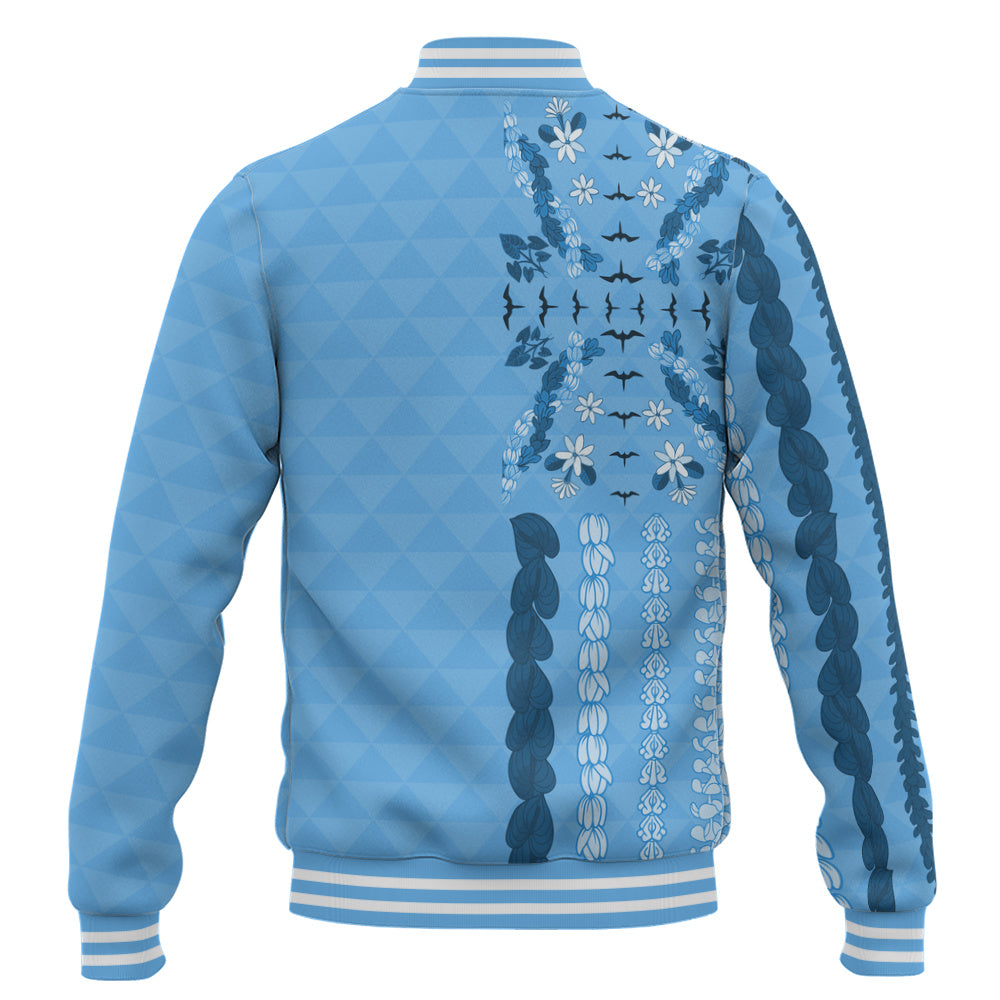 Hawaii Baseball Jacket Lei Flower Island Elegance