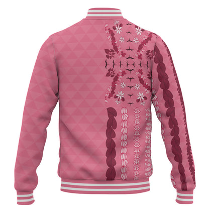 Hawaii Baseball Jacket Lei Flower Island Elegance