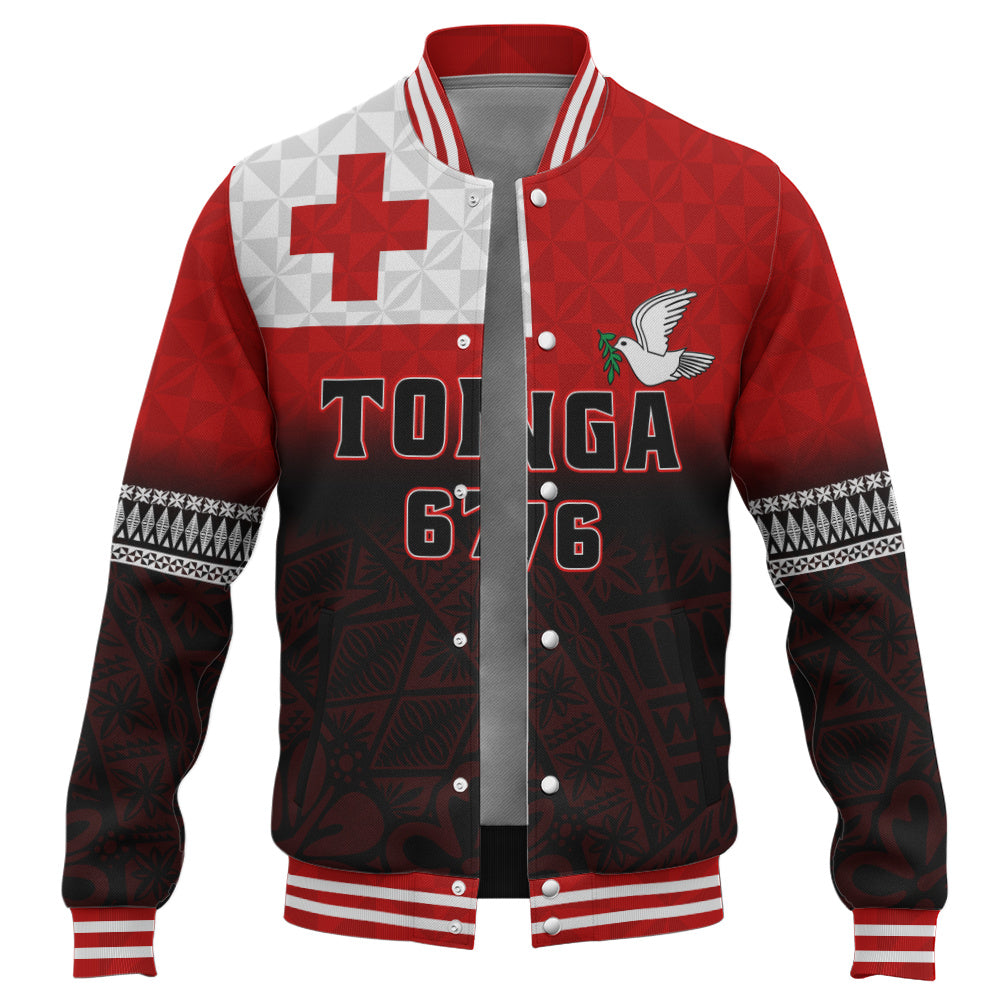 Tonga Baseball Jacket Kingdom Crest 676 Island Pride