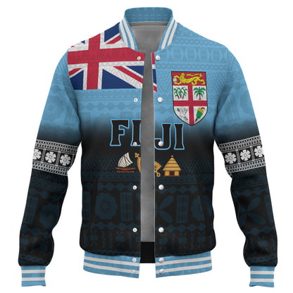 Fiji Baseball Jacket 679 Island Crest Tribal Pride