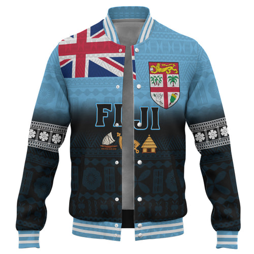 Fiji Baseball Jacket 679 Island Crest Tribal Pride