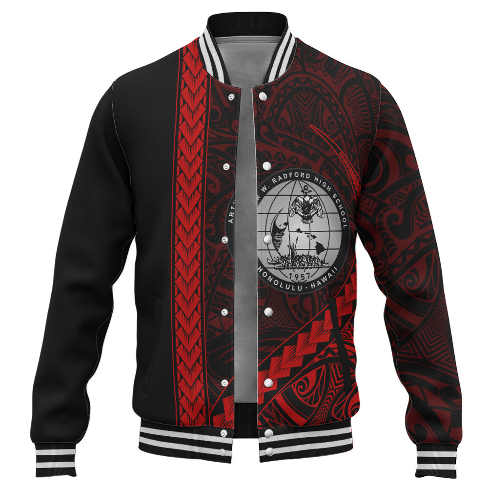 Admiral Arthur W. Radford High School Baseball Jacket Tribal Polynesian Pride Style