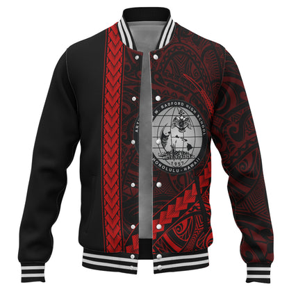 Admiral Arthur W. Radford High School Baseball Jacket Tribal Polynesian Pride Style