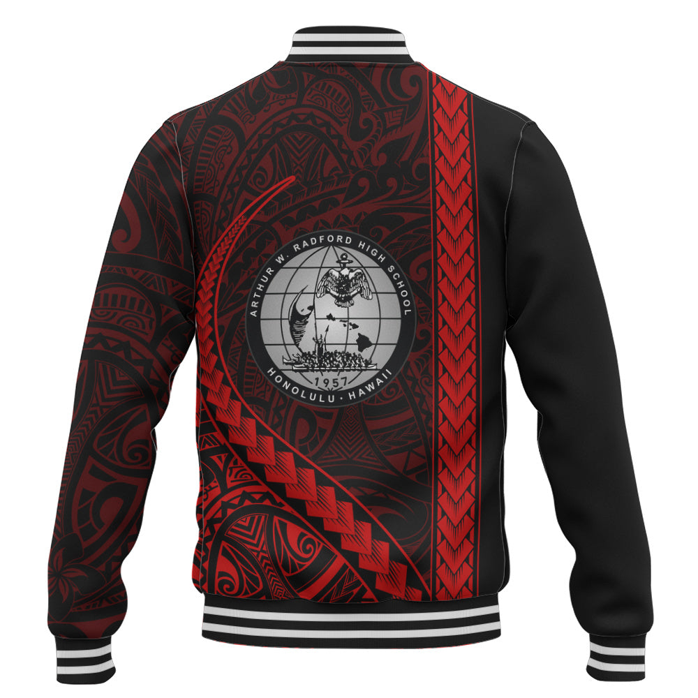 Admiral Arthur W. Radford High School Baseball Jacket Tribal Polynesian Pride Style