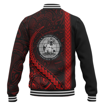 Admiral Arthur W. Radford High School Baseball Jacket Tribal Polynesian Pride Style