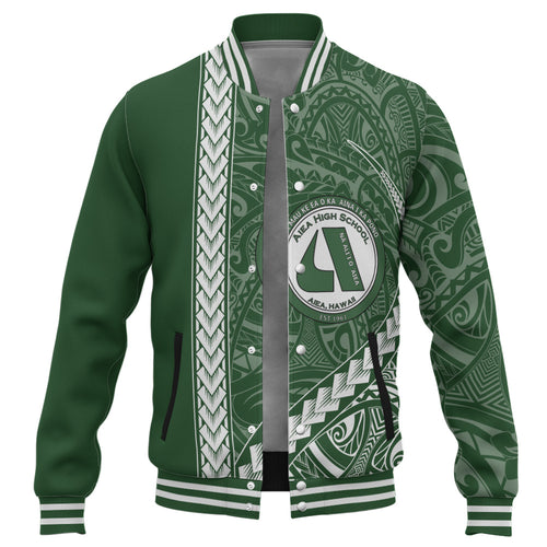 ʻAiea High School Baseball Jacket Tribal Polynesian Pride Style
