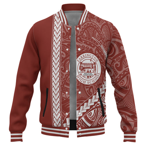 Farrington High School Baseball Jacket Tribal Polynesian Pride Style