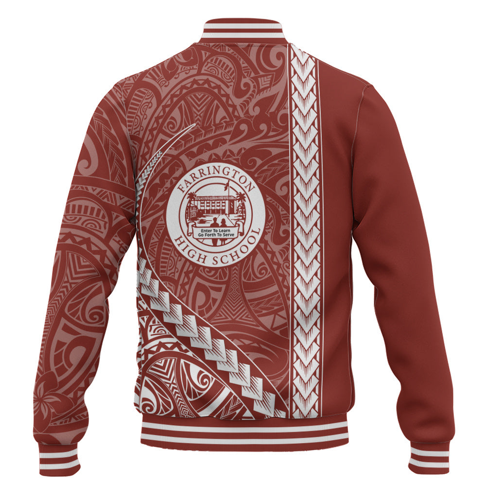 Farrington High School Baseball Jacket Tribal Polynesian Pride Style
