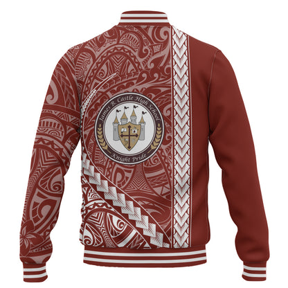 James B. Castle High School Baseball Jacket Tribal Polynesian Pride Style