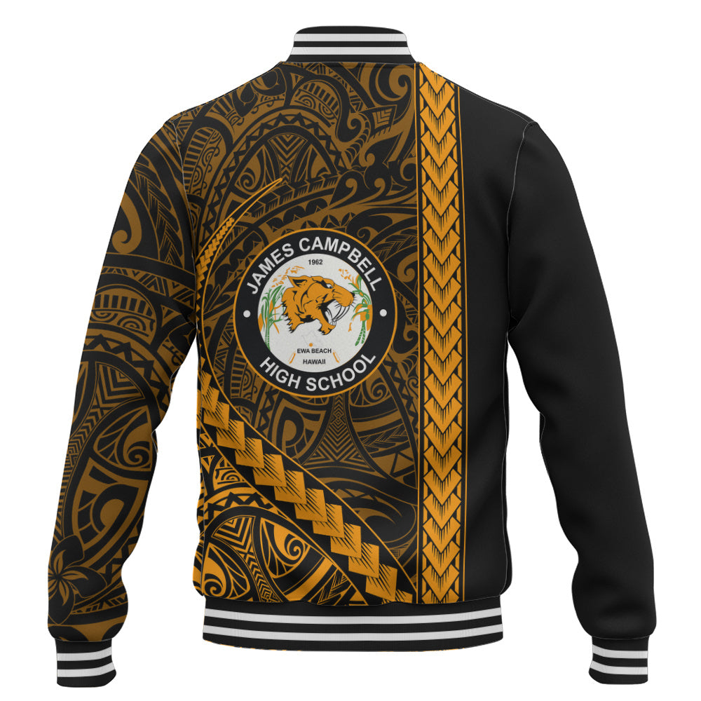 James Campbell High School Baseball Jacket Tribal Polynesian Pride Style