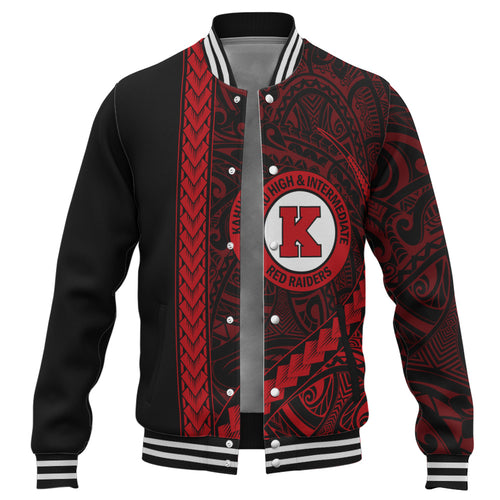 Kahuku High & Intermediate School Baseball Jacket Tribal Polynesian Pride Style