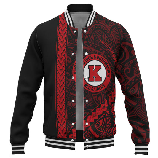 Kahuku High & Intermediate School Baseball Jacket Tribal Polynesian Pride Style
