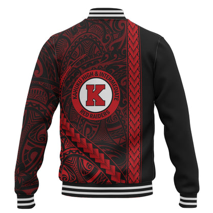 Kahuku High & Intermediate School Baseball Jacket Tribal Polynesian Pride Style