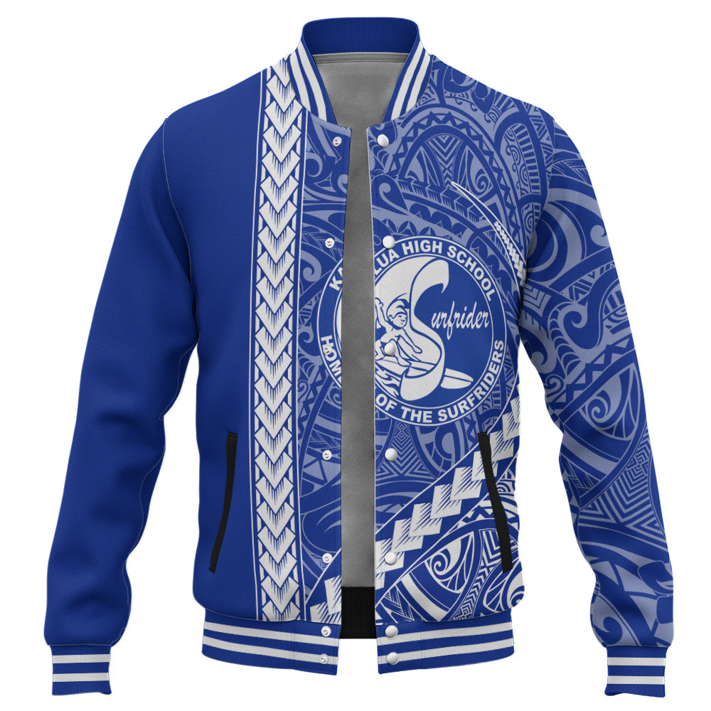 Kailua High School Baseball Jacket Tribal Polynesian Pride Style