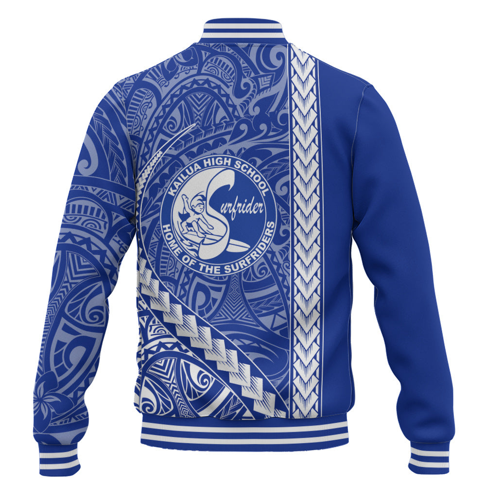 Kailua High School Baseball Jacket Tribal Polynesian Pride Style