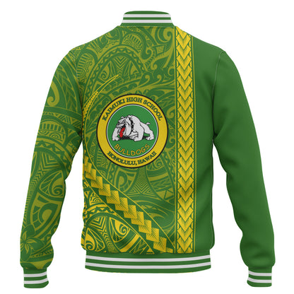 Kaimuki High School Baseball Jacket Tribal Polynesian Pride Style