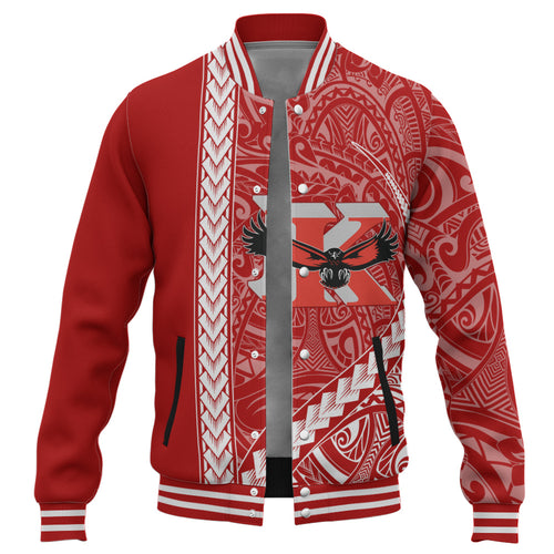 Kauai High School Baseball Jacket Tribal Polynesian Pride Style