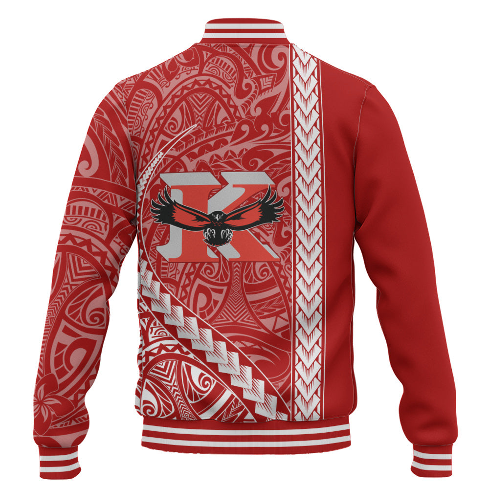 Kauai High School Baseball Jacket Tribal Polynesian Pride Style