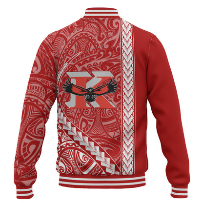 Kauai High School Baseball Jacket Tribal Polynesian Pride Style