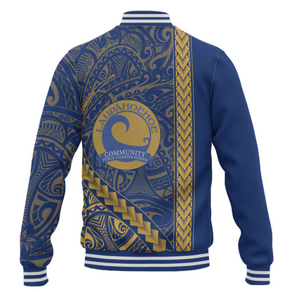 Laupāhoehoe Community Public Charter School Baseball Jacket Tribal Polynesian Pride Style
