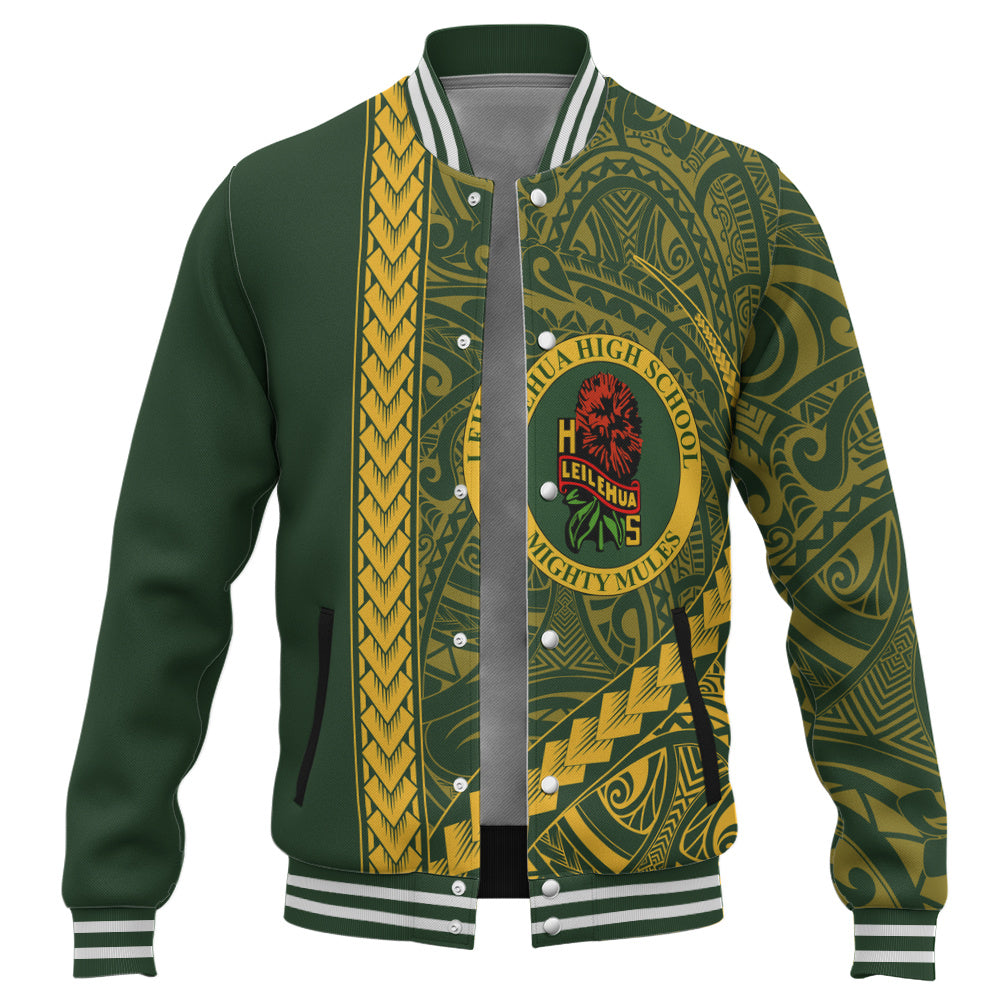 Leilehua High School Baseball Jacket Tribal Polynesian Pride Style