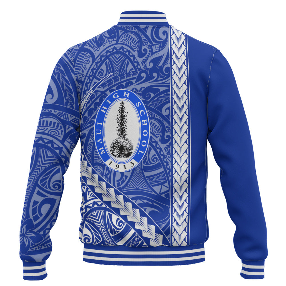 Maui High School Baseball Jacket Tribal Polynesian Pride Style