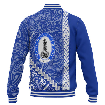 Maui High School Baseball Jacket Tribal Polynesian Pride Style