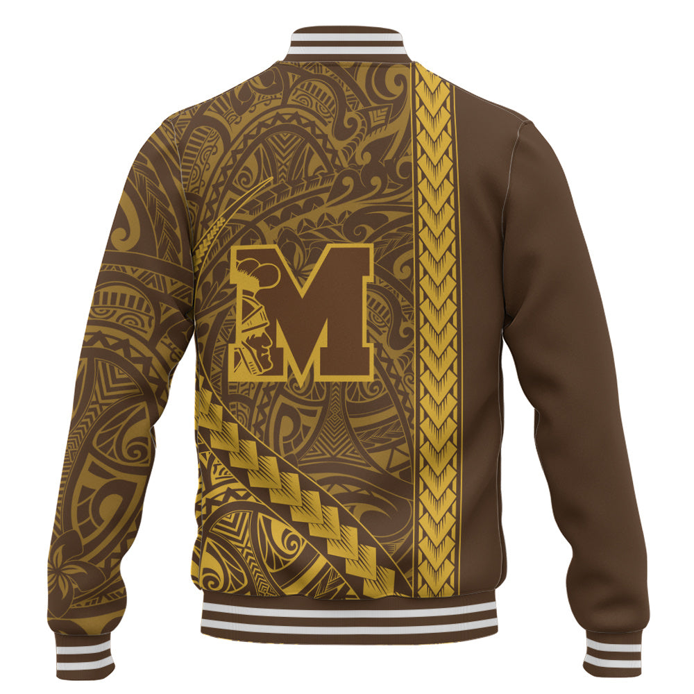 Mililani High School Baseball Jacket Tribal Polynesian Pride Style