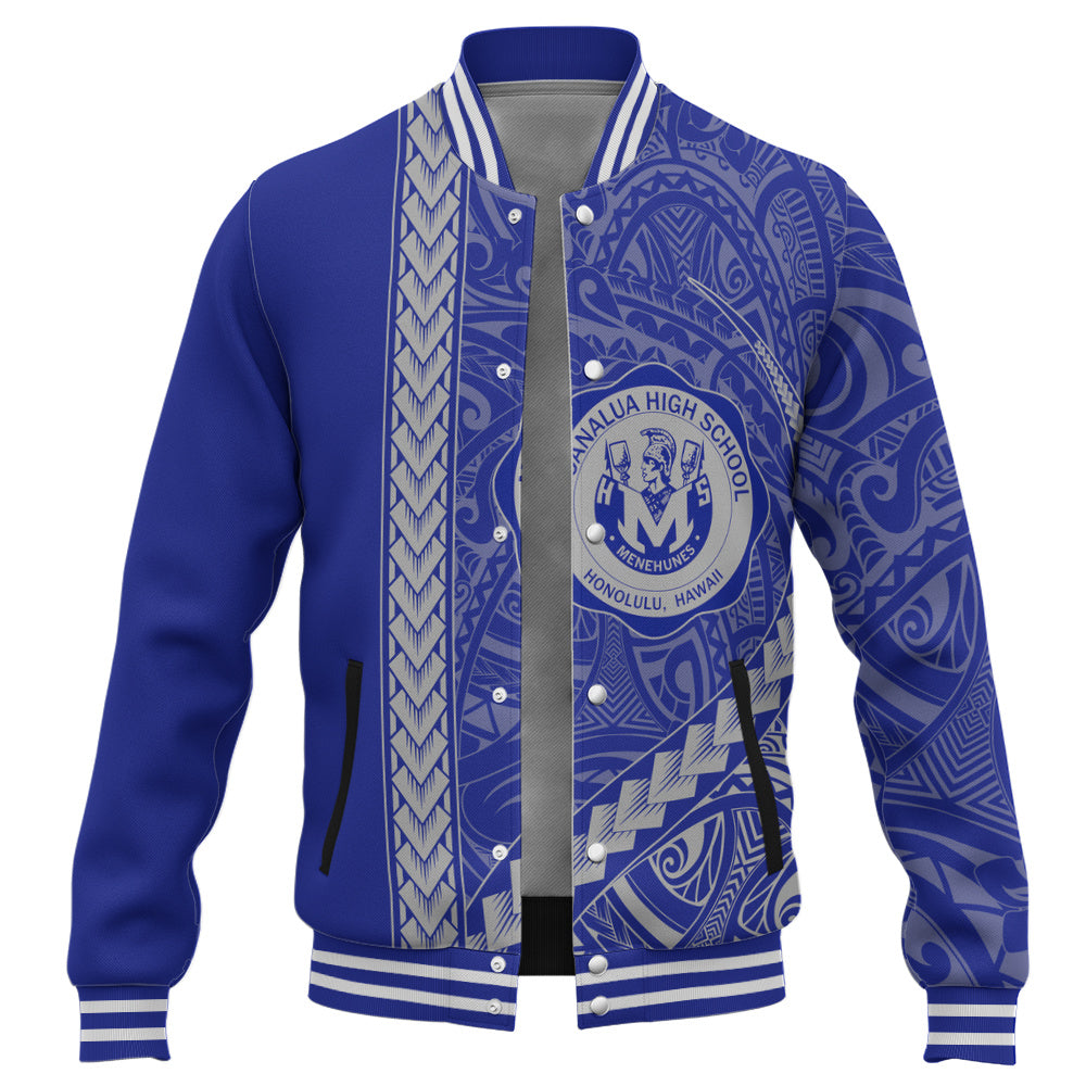 moanalua high school Baseball Jacket Tribal Polynesian Pride Style
