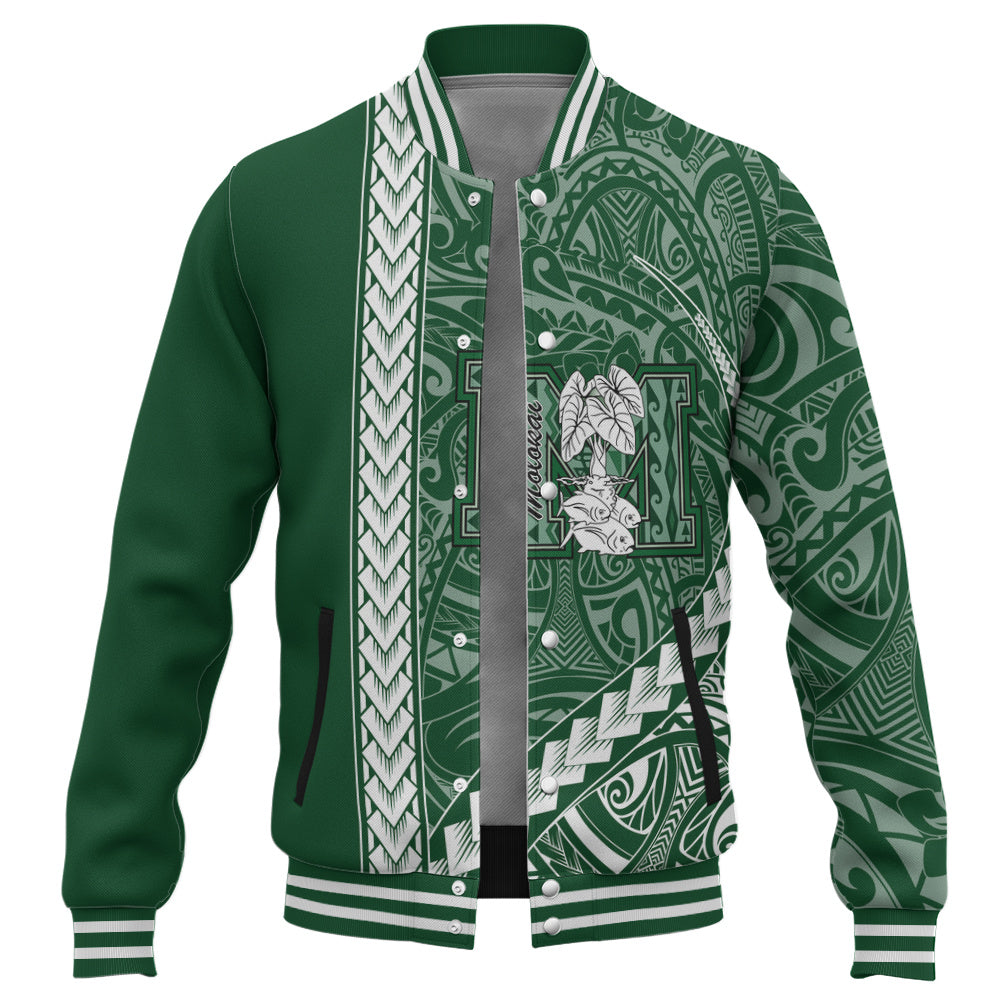 Molokaʻi High School Baseball Jacket Tribal Polynesian Pride Style