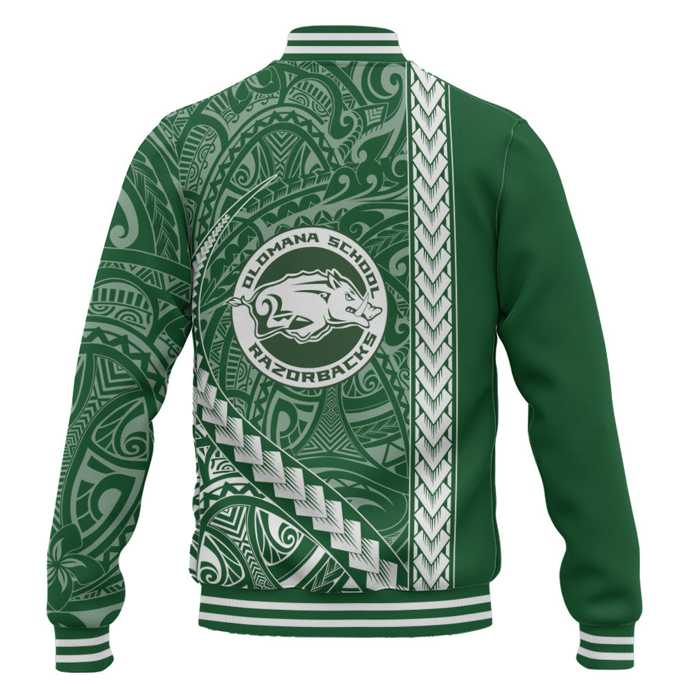 Olomana High & Intermediate School Baseball Jacket Tribal Polynesian Pride Style