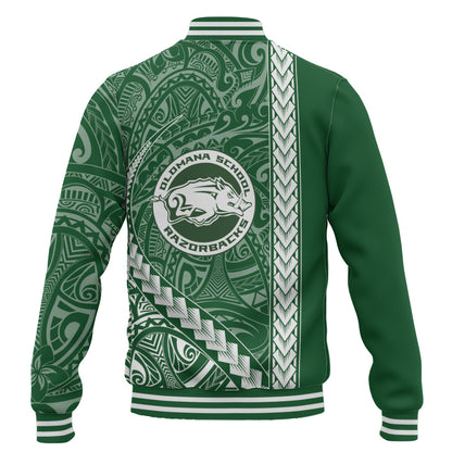 Olomana High & Intermediate School Baseball Jacket Tribal Polynesian Pride Style