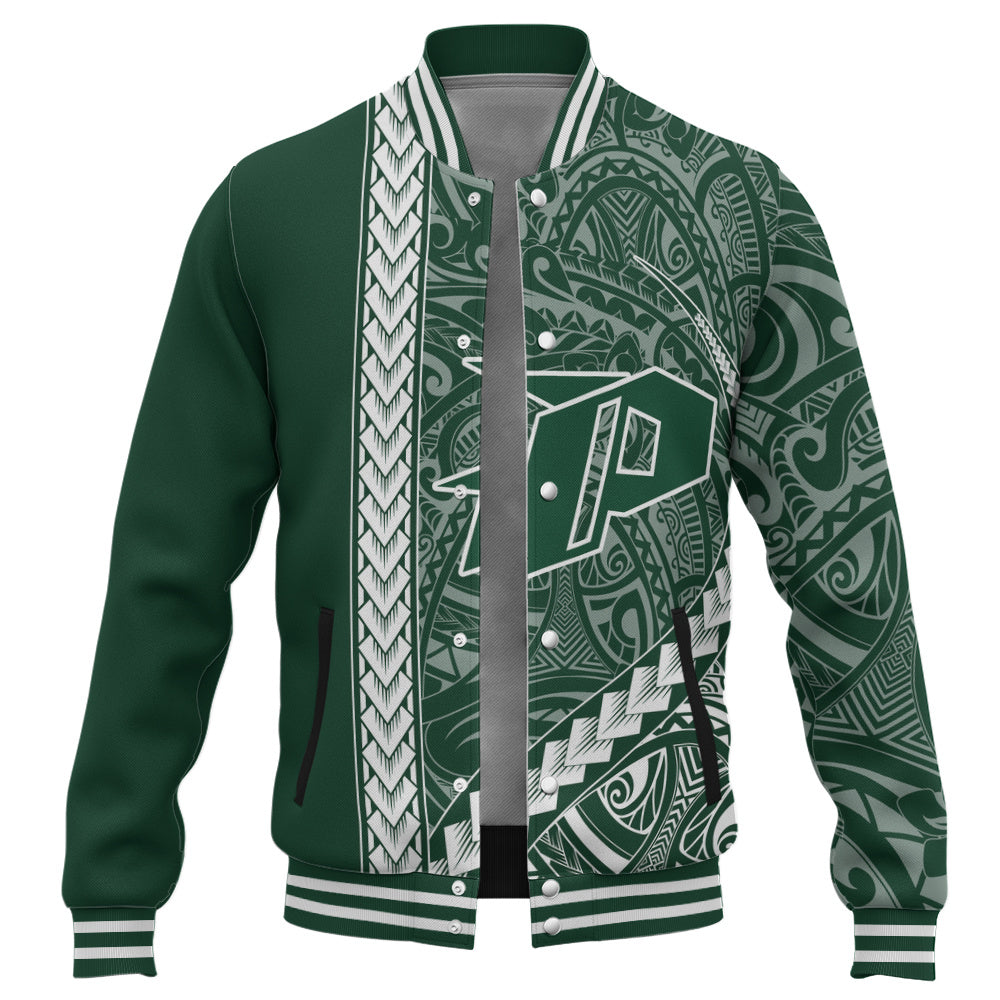 Pahoa High and Intermediate School Baseball Jacket Tribal Polynesian Pride Style