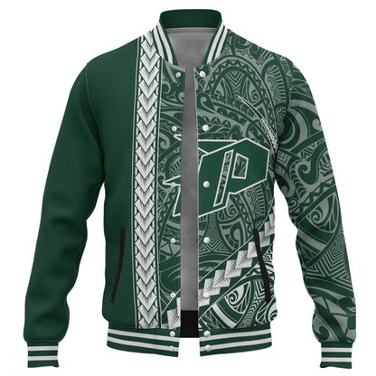 Pahoa High and Intermediate School Baseball Jacket Tribal Polynesian Pride Style